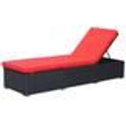 Transat - Non spécifié - Chaise longue jardin - Résine tressée - Acier enduit - Coussin lavable