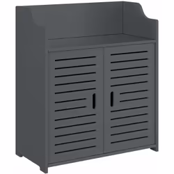 Meuble pour salle de bain Ce meuble bas pratique à portes vous offrira des espaces de stockage optimaux dans votre salle de b ...