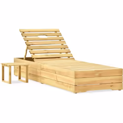 Cette chaise longue en bois offre non seulement des sièges confortables et une place couchée, mais ajoute également un charme ...