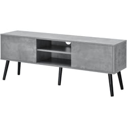 Helloshop26 - Meuble tv design support télé 120 cm effet béton noir