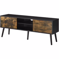 Meuble support TV Ce support télé moderne et stylé est muni de 2 compartiments avec des portes et 2 étagères qui vous offrent ...