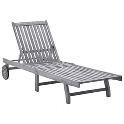 Transat - Non spécifié - Chaise longue en bois dacacia - Dossier réglable - Confortable - Facile à déplacer