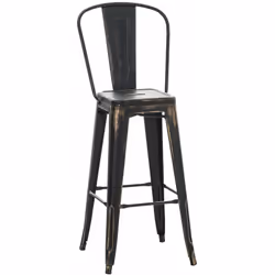 Tabouret de bar en métal Ce tabouret de bar en métal avec son revêtement par poudrage en métal est la pièce qu'il faut pour t ...