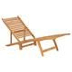 Transat - Non spécifié - Chaise longue en teck - Pliable - Résistante aux intempéries - Confortable