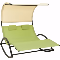 Que vous souhaitiez vous détendre seul ou en couple, cette chaise longue double est un excellent choix, idéale pour l’extérie ...