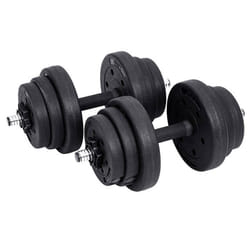 Kit halteres musculation poids ajustable avec barre d’extension supplementaire 10 kg 20 kg pour hommes et femmes muscula