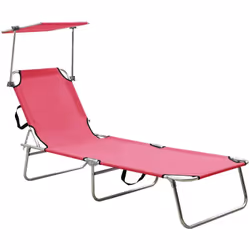 Cette chaise longue confortable avec auvent est prête à vous garder confortable pendant que vous dormez, vous bronzez ou lise ...