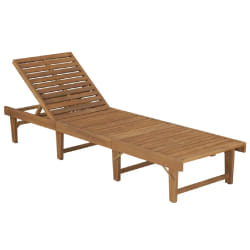 Helloshop26 chaise longue pliante acacia