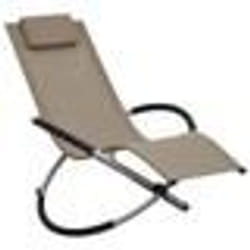 Transat - Enfant - Chaise longue pliante - Acier taupe - Résistante à leau - Avec coussin
