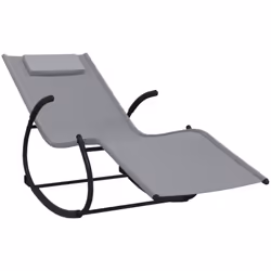 Prenez une pause de votre vie quotidienne trépidante sur cette chaise longue à bascule pratique ! Cette chaise à bascule est ...