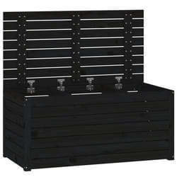 Boîte coffre de jardin 101 x 505 x 465 cm bois massif de pin noir