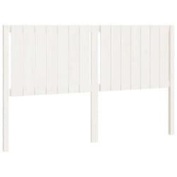 Tête de lit - Bois de pin - 1655x4x100 cm - Contemporain - Design - Blanc