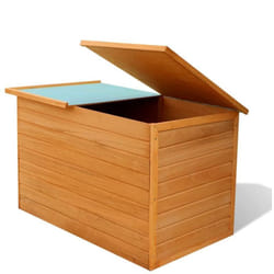 Helloshop26 - Coffre boîte meuble de jardin rangement 126 x 72 x 72 cm bois