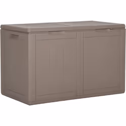 Cette boîte de rangement simple est une excellente solution pour désencombrer votre jardin, patio ou terrasse. Le coffre de r ...