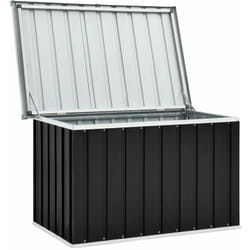 Helloshop26 - Coffre boîte meuble de jardin rangement anthracite 109 x 67 x 65 cm
