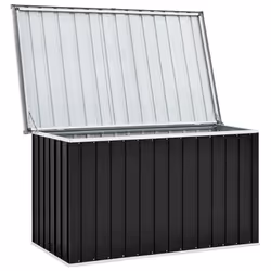 Coffre boîte meuble de jardin rangement 149 x 99 x 93 cm anthracite