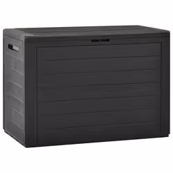 Coffre boîte meuble de jardin rangement x 44 x 55 cm anthracite78