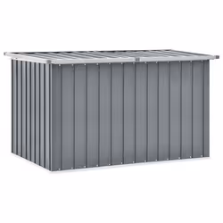 Coffre boîte meuble de jardin rangement gris 149 x 99 x 93 cm
