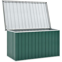 Coffre boîte meuble de jardin rangement vert 149 x 99 x 93 cm