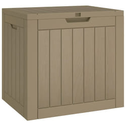 Boîte de stockage de jardin 555 x 43 x 53 cm pp marron clair