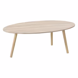 Table basse pour salon avec pieds solides en bois MDF et PVC 110 cm effet chene et bois