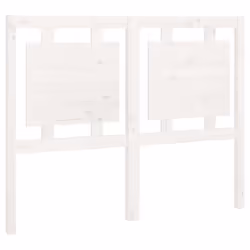Tête de lit - Bois de pin - 1255 x 4 x 100 cm - Couleur blanche - Design moderne - Charme rustique