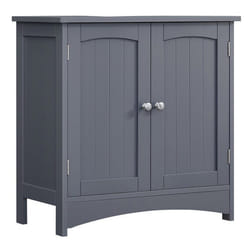 Meuble sous lavabo meuble de salle de bain placard de rangement 2 portes battantes 1 etagere reglable espace de rangemen