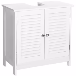 Ce meuble sous lavabo éclatant de fraîcheur possède 2 poignées brillantes et une si bonne finition qu’il n’y a aucun écart en ...