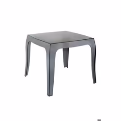 Table de jardin - Design moderne - Noir - 100% Polypropylène - 2 places - Carrée