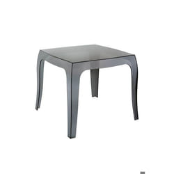 Table de jardin - Design moderne - Noir - 100% Polypropylène - 2 places - Carrée