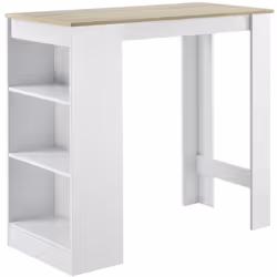 Table de bar élégante avec compartiments de rangement Avez-vous déjà imaginé le moment de détente avec votre partenaire où vo ...