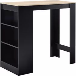 Table de bar élégante avec compartiments de rangement Avez-vous déjà imaginé le moment de détente avec votre partenaire où vo ...