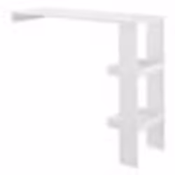 Table de bar design avec rangement bistrot murale 120 cm blanc