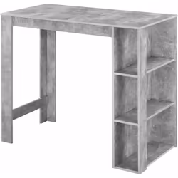 Table de bar élégante avec compartiments de rangement Avez-vous déjà imaginé le moment de détente avec votre partenaire où vo ...