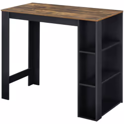 Table de bar élégante avec compartiments de rangement Avez-vous déjà imaginé le moment de détente avec votre partenaire où vo ...