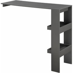 Helloshop26 - Table de bar stylée bistrot murale 120 cm gris foncé