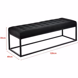 Tabouret rembourré Cette banquette rembourrée élégante et stylée est un meuble parfaitement adaptable à l'entrée, au salon, d ...