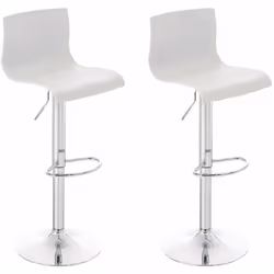 Set de 2 tabourets de bar design moderne hauteur réglable La hauteur du dossier, la surface assise et le dossier pivotant et  ...