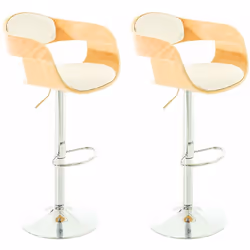 Set de 2 chaises hautes en synthétique Ce tabouret de bar design donne à chaque pièce un look exclusif, il convainc non seule ...