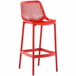 Tabouret de bar en polypropylène et est donc hydrofuge et résistant aux UV. Sa forme ergonomique le rend spécial et particuli ...