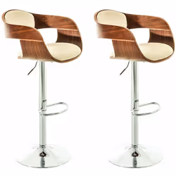 Set de 2 chaises hautes en synthétique Ce tabouret de bar design donne à chaque pièce un look exclusif, il convainc non seule ...