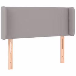 Tête de lit - Classique - Gris clair - 103x16x78/88 cm - Tissu durable - Hauteur réglable