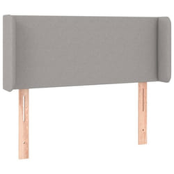 Tête de lit - Classique - Gris clair - 103x16x78/88 cm - Tissu durable - Hauteur réglable