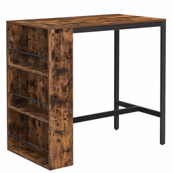 Couleurs : Marron rustique, noir Matériaux : Panneaux d'aggloméré, acier Dimensions : 110 x 60 x 100 cm (L x l x H) Poids : 2 ...