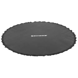Tapis de saut pour trampoline pièce de rechange convient pour un trampoline de diamètre de 366 cm 72 anneaux noir