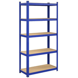 Helloshop26 - tagère charge lourde métallique 200 x 100 x 50 cm 5 niveaux charge totale 875 kg (175 kg/niveau) étagère de rangement planches