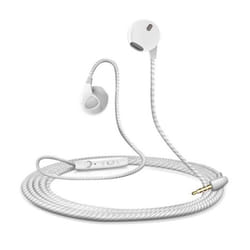Ecouteurs pour HUAWEI P40 Pro avec Micro Reglage Kit Main Libre INTRA-AURICULAIRE Casque Universel Jack (BLANC)