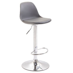 Tabouret de bar - Non spécifié - Rouge - Réglable en hauteur - Pivotant - Métal chromé
