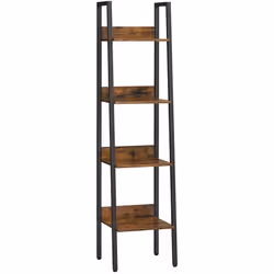 De style rustique, cette étagère échelle de 33,8 x 30 x 140 cm avec panneaux arrière est design et pratique. Utilisez-la dans ...