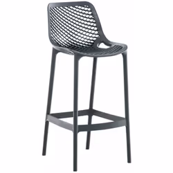 Tabouret de bar en polypropylène et est donc hydrofuge et résistant aux UV. Sa forme ergonomique le rend spécial et particuli ...